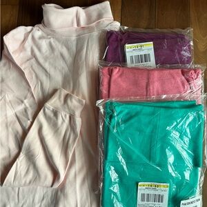 L.L. Bean Women's Long Sleeve Tops - teal, pink, magenta